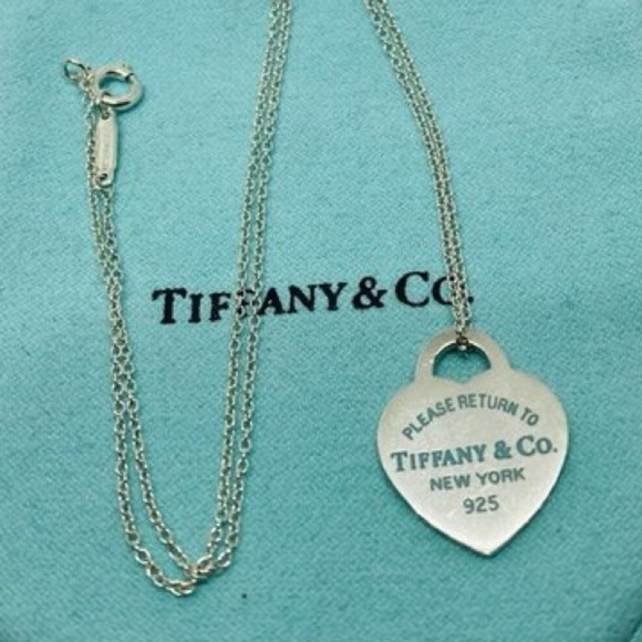 AUTHENTIC RARE Tiffany & Co. Return to Tiffany Necklace Sterling Silver Heart - Picture 5 of 7